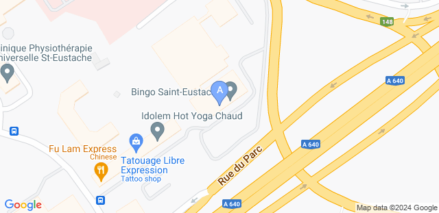 Map to Alliance Jiu Jitsu St-Eustache